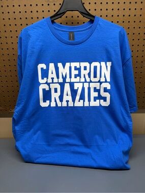 CAMERON CRAZIES Duke Basketball themed T-Shirt, Adult & Youth sizes!!
